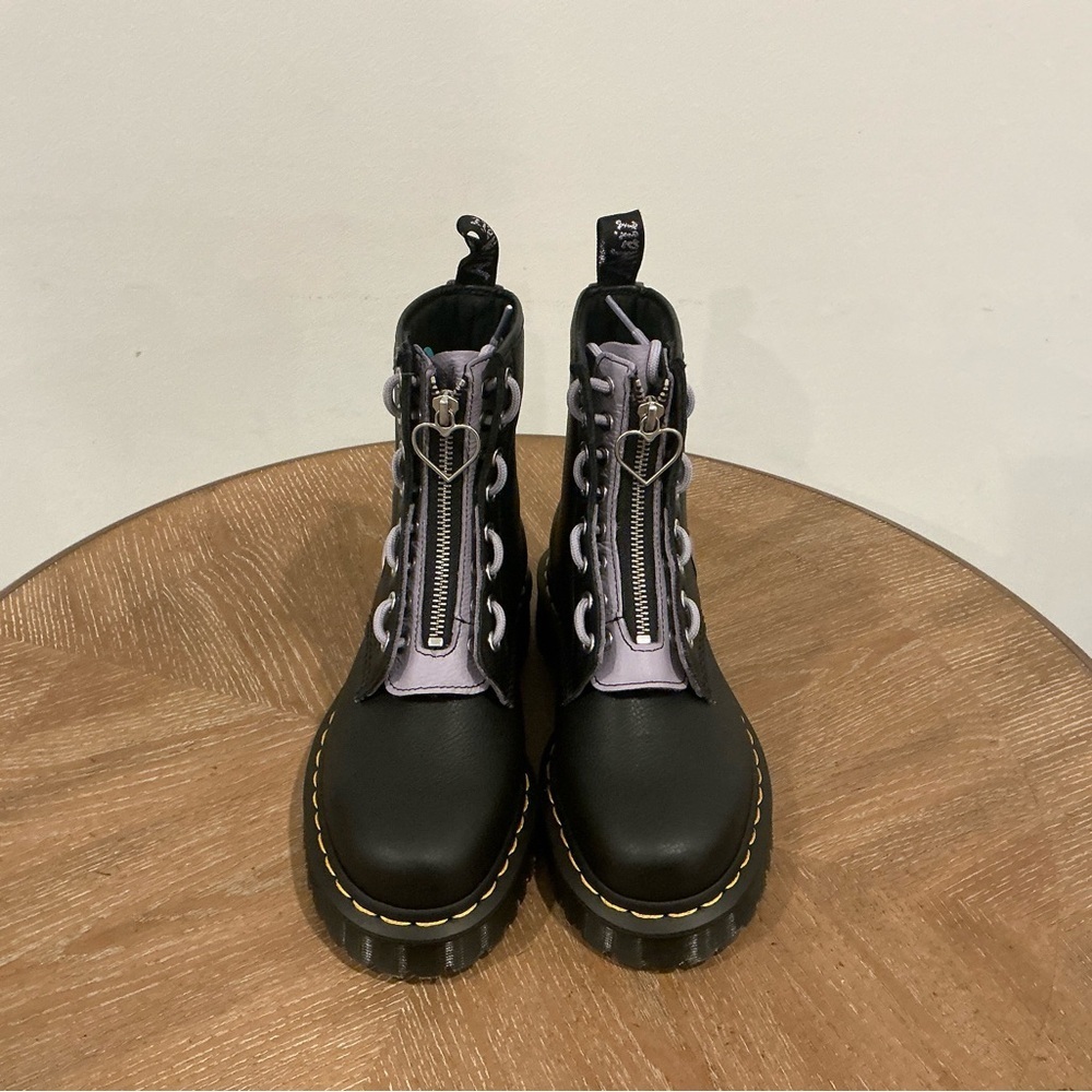 Dr. Martens Women's 1460 Zip Heart Boots - Picture 6 of 8